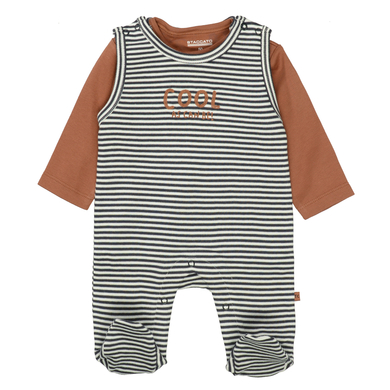 STACCATO grenouillère+shirt foncé marine rayé