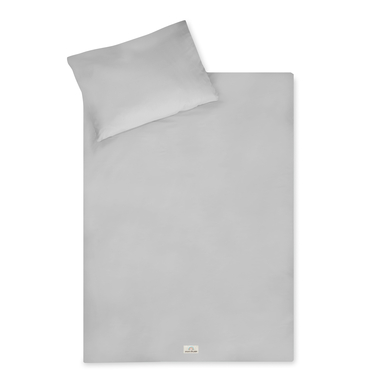 JULIUS ZÖLLNER Sängkläder uni light grå 100 x 135 cm