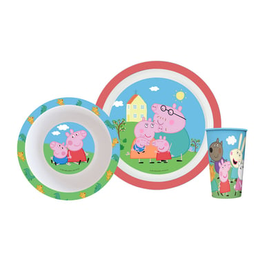 P:OS Handels GmbH p:os Peppa Pig ontbijtset, 3 stuks