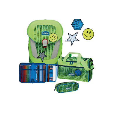 Scout Sunny II Néon Safety Set 4pcs - Green Gecko