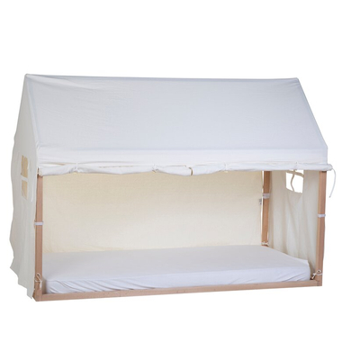 CHILDHOME Housse de lit cabane blanc 90x200 cm