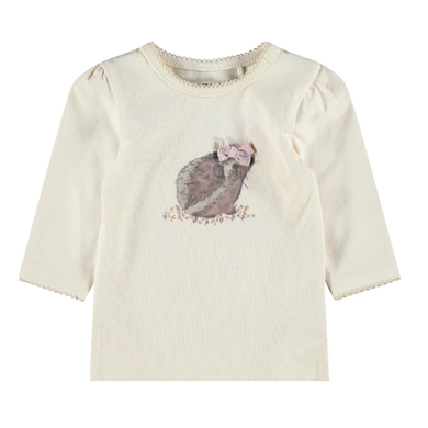 name it T-shirt à manches longues Nbfsiv White cap Gray