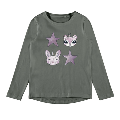 name it Chemise à manches longues Nmfvix Agave Green