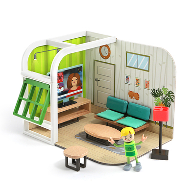 TopBright Toys® Maison de poupée séjour agréable de Kevin