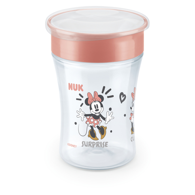NUK Trinklernbecher Magic Cup Minnie Mouse mit 360°-Trinkrand ab dem 8. Monat, 230 ml rot 10.255.622