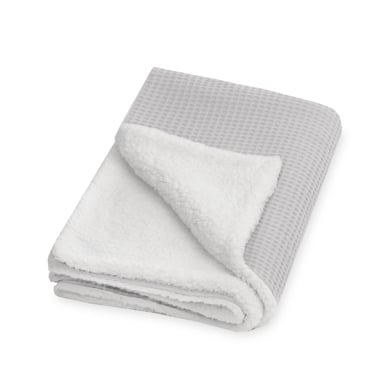 JULIUS ZÖLLNER Manta invierno Waffelpiqué Light grey nordic 70 x 100 cm