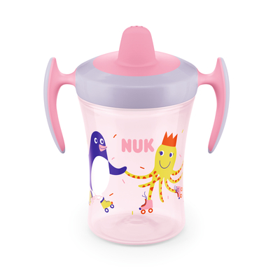 Image of NUK Trainer Cup 230ml beccuccio morbido, a prova di perdite da 6 mesi rosa