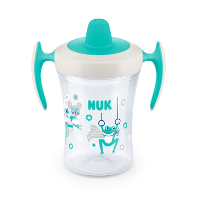 NUK Trainer Cup 230 ml mjuk pip, läckagesäker från 6 månader petrol