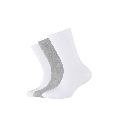 Levně Camano Ponožky bílé 3-pack organic cotton