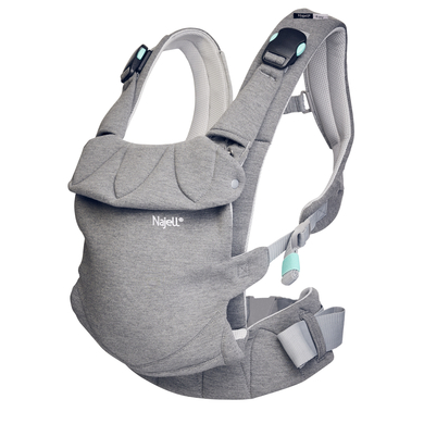 Najell Porte-bébé dorsal ventral Easy Mercury Grey 3D jersey