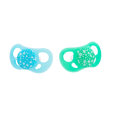 TWISTSHAKE Sucettes orthodontiques 6 m+ en bleu/vert, lot de deux