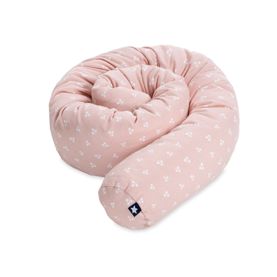 JULIUS ZÖLLNER Tour de lit traversin enfant Leafy Squares Blush 180 cm