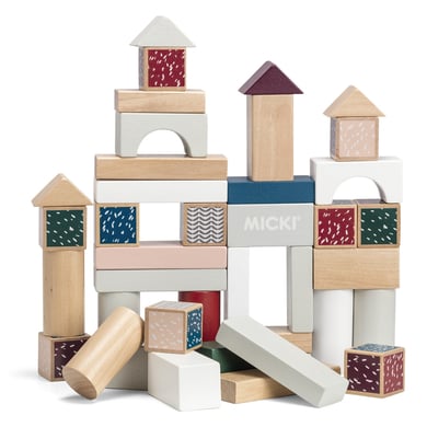 Image of Micki Set costruzioni in legno, 40 pezzi