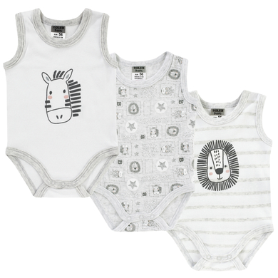 JACKY Body enfant sans manche blanc lot de 3