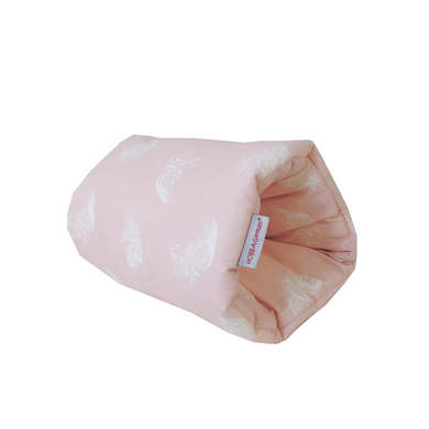 HOBEA Coussin d'allaitement mini plumes rose