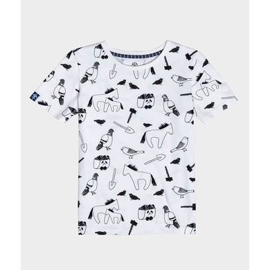 Kolnötter T-Shirt Animal Buddies Ecru/ Allover