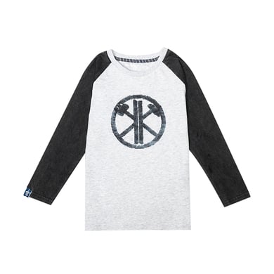 Kohleknirpse Longsleeve Pluto charbon / gris clair