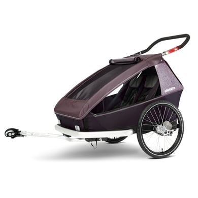 Image of CROOZER Rimorchio per biciclette Kid Vaaya 2 Blossom rosso059