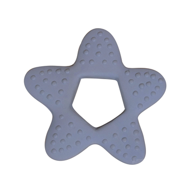 Filibabba Anneau de dentition étoile caoutchouc naturel Powder Blue