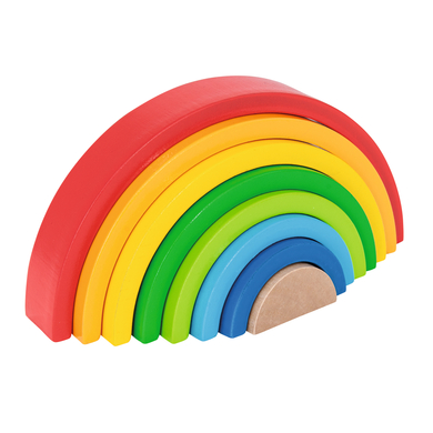 Levně Dřevěné stavební kostky Eichhorn Rainbow