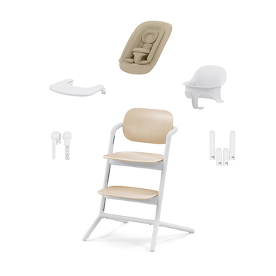 cybex GOLD Chaise haute enfant évolutive Lemo 4en1 Sand White