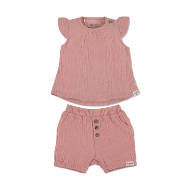 Sterntaler Set chemise et pantalon court rose pâle