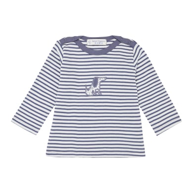 Sense Organics Långärmad skjorta, blågrå stripes