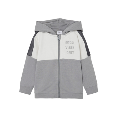 name it Veste de sweat Nmmbrandur Ultimate Grey