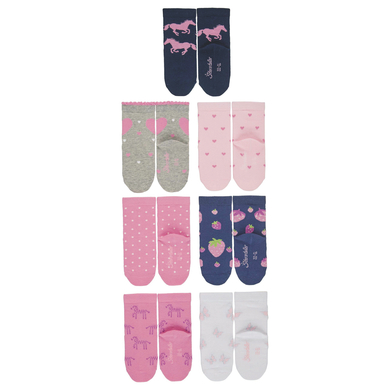 Sterntaler Chaussettes boîte de 7 filles rose pâle