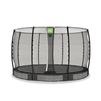 Image of EXIT Allure Class trampolino a terra ø 366 cm con rete di sicurezza, verde059