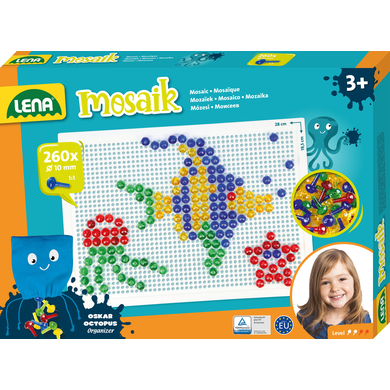 LENA® Jeu de clous mosaïque transparent 260 10 mm