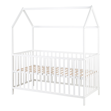 kindsgard Lit cabane évolutif enfant lillehus bois 70x140 cm blanc