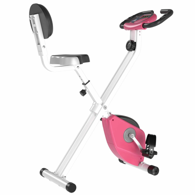 HOMCOM Fahrradtrainer mit Magnetwiderstand rosa/weiß MHH-A90-192PK