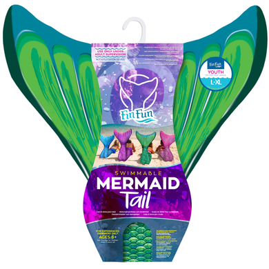 XTREM Toys and Sports Queue sirène Fin Fun vert Youth T.L/XL 140-164