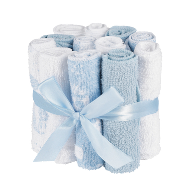 kindsgard Gants de toilette enfant vaskedag bleu lot de 12
