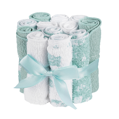 kindsgard Gants de toilette enfant vaskedag menthe lot de 12