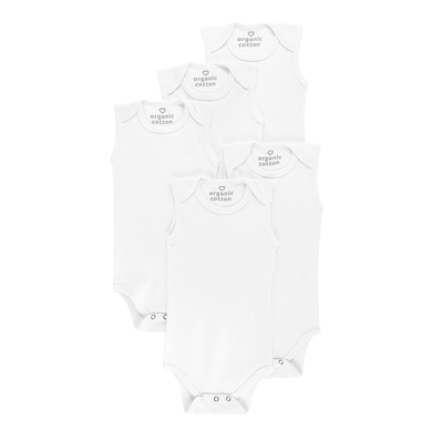 kindsgard Body enfant sans manche trunder blanc lot de 5
