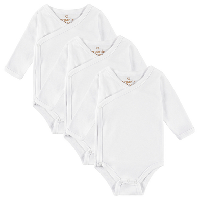 kindsgard Body cache-coeur trunder manches longues blanc lot de 3