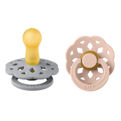 BIBS Sucette Boheme 6-18 m latex Cloud/Blush lot de 2