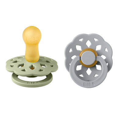 BIBS Sucette Boheme 6-18 m latex Sage/Cloud lot de 2