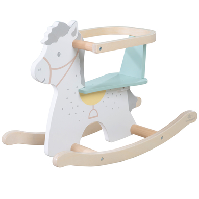 kindsgard Animal à bascule cheval hoppeting bois bleu