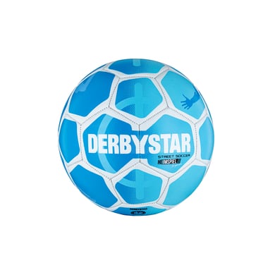 XTREM Toys and Sports Ballon football enfant Derbystar STREET SOCCER T.5 bleu fluo