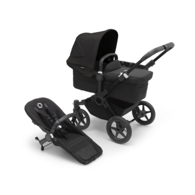 bugaboo Poussette duo combinée 2en1 Donkey 5 Mono Complete Black/Midnight Black