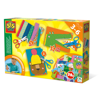 SES Creative® Jeu de découpage enfant j'apprends à découper pas à pas