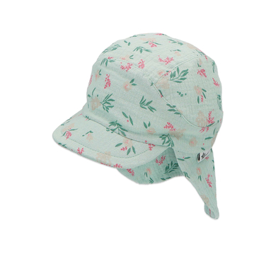 Sterntaler Casquette avec protection de nuque vert moyen