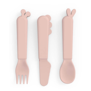 Done by Deer™ Couverts enfant Kiddish Deer friends rose