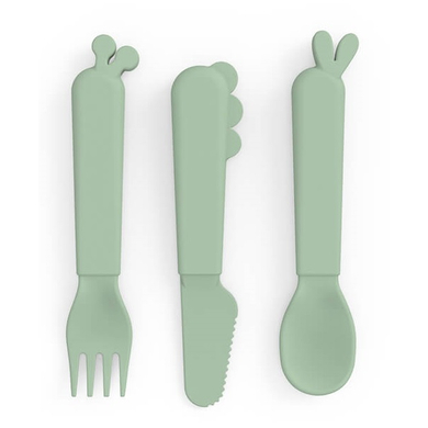 Done by Deer™ Couverts bébé Kiddish Deer friends vert