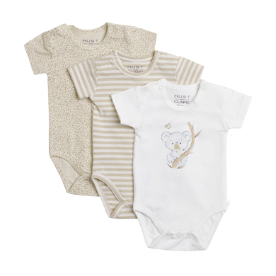 Body à manches courtes Bati Biscotti de Hust & Claire (paquet de 3)