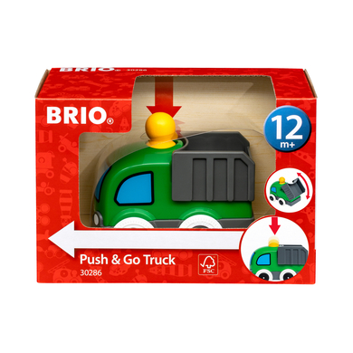 BRIO® Camion à rétrofriction Push & Go bois 30286
