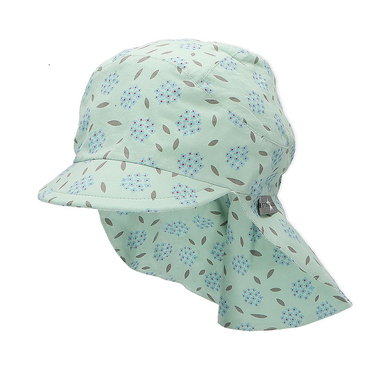 Sterntaler Casquette avec protection de nuque vert moyen